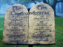 photo of the ten commandments summary