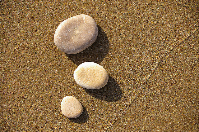 photo of 3 stones symbolizing three stages of sanctification