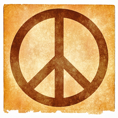 image of peace sign for pacifism 