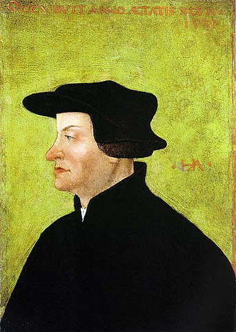 picture of the founder of covenant theology, Ulrich Zwingli