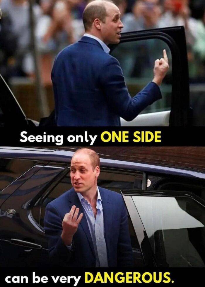 photo of prince william from two angles