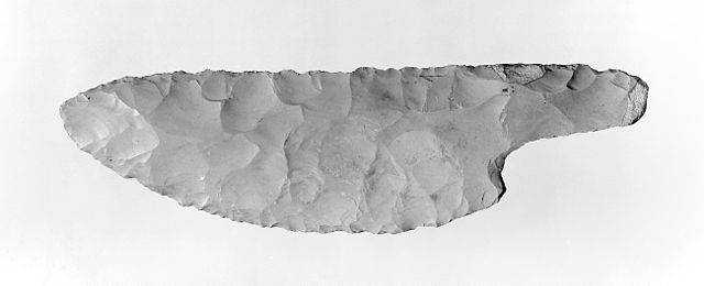 Photo of ancient Egyptian flint knife used for circumcision