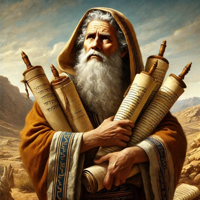 Picture of a prophetic holding a canon of Scripture