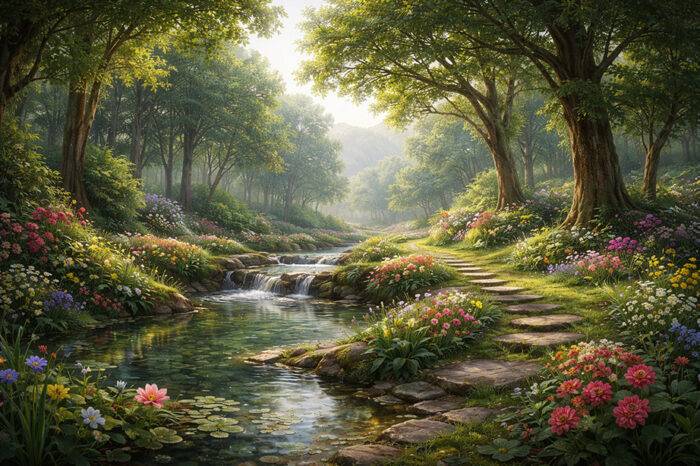 Garden of Eden from Genesis 1 and 2